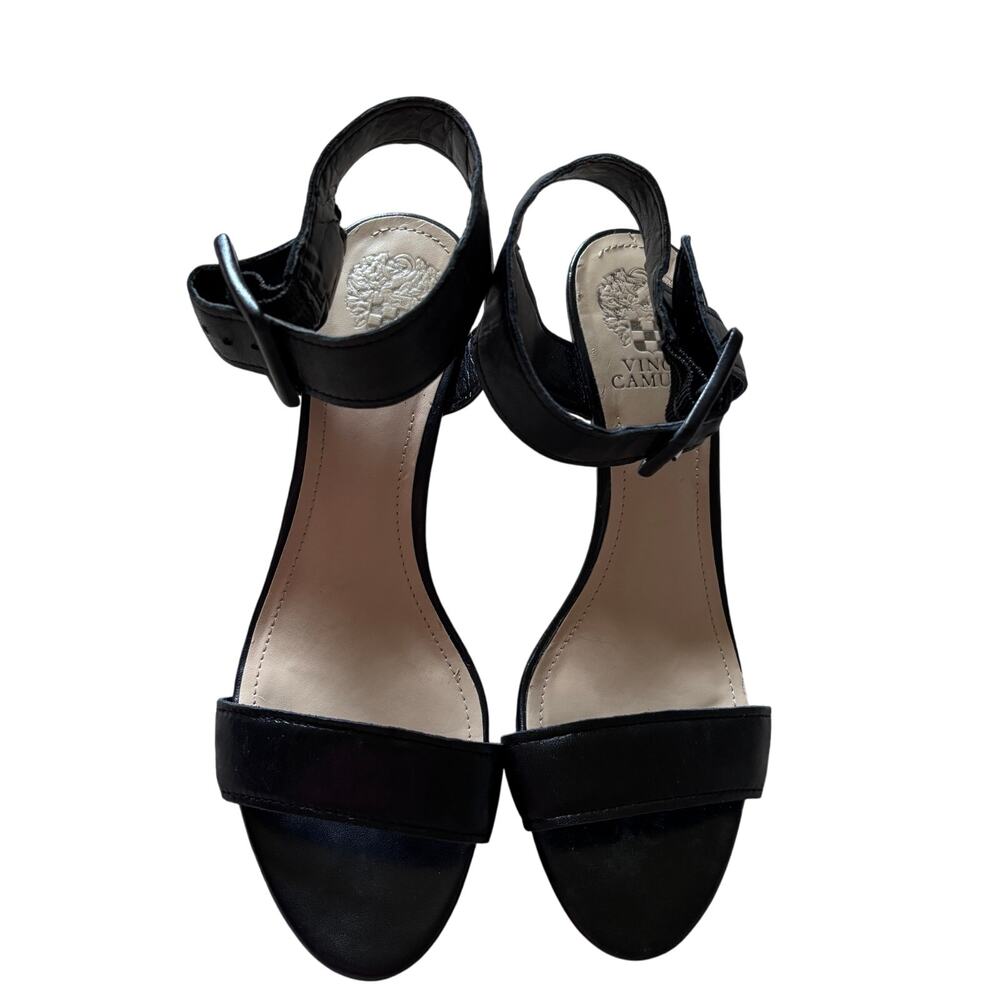 Vince Camuto black strappy heels sandals size 8.5